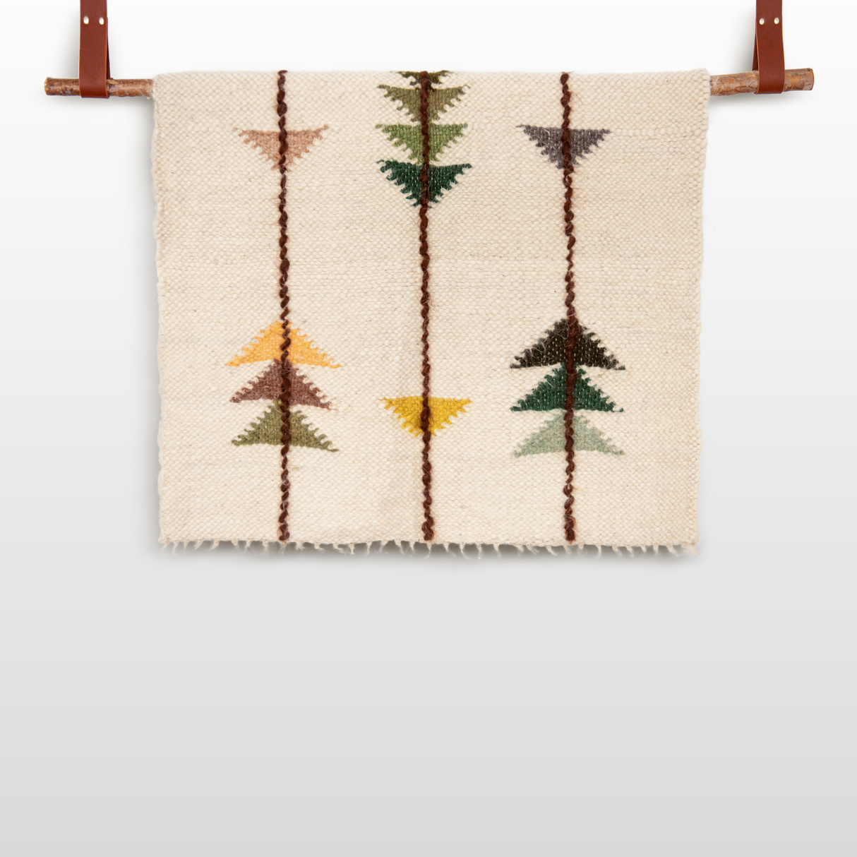 Lis (Forest) Wool Statement Throw / Baby Blanket