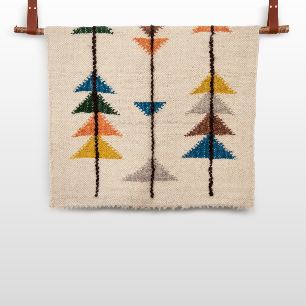 Lis (Forest) Wool Statement Throw / Baby Blanket