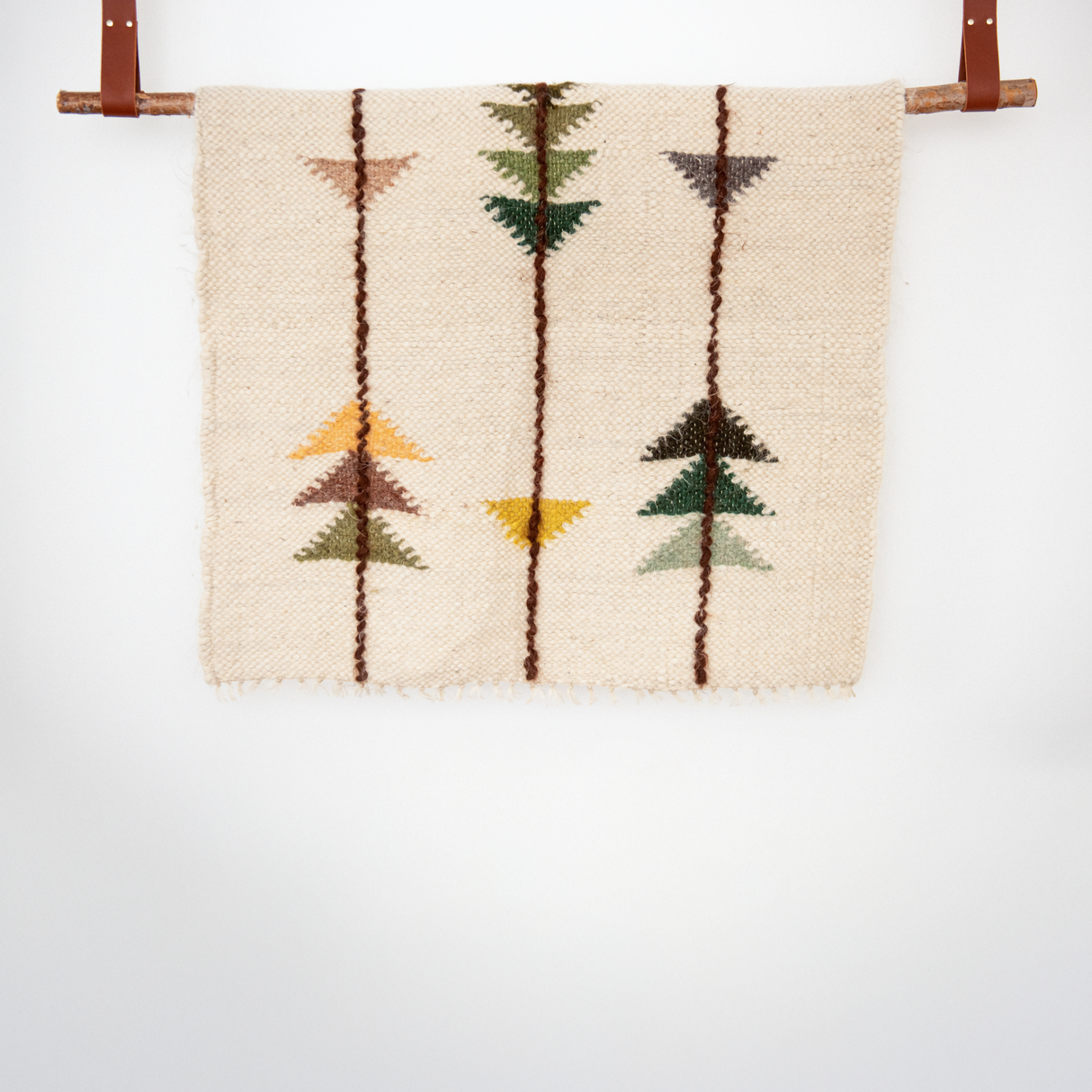 Lis (Forest) Wool Statement Throw / Baby Blanket