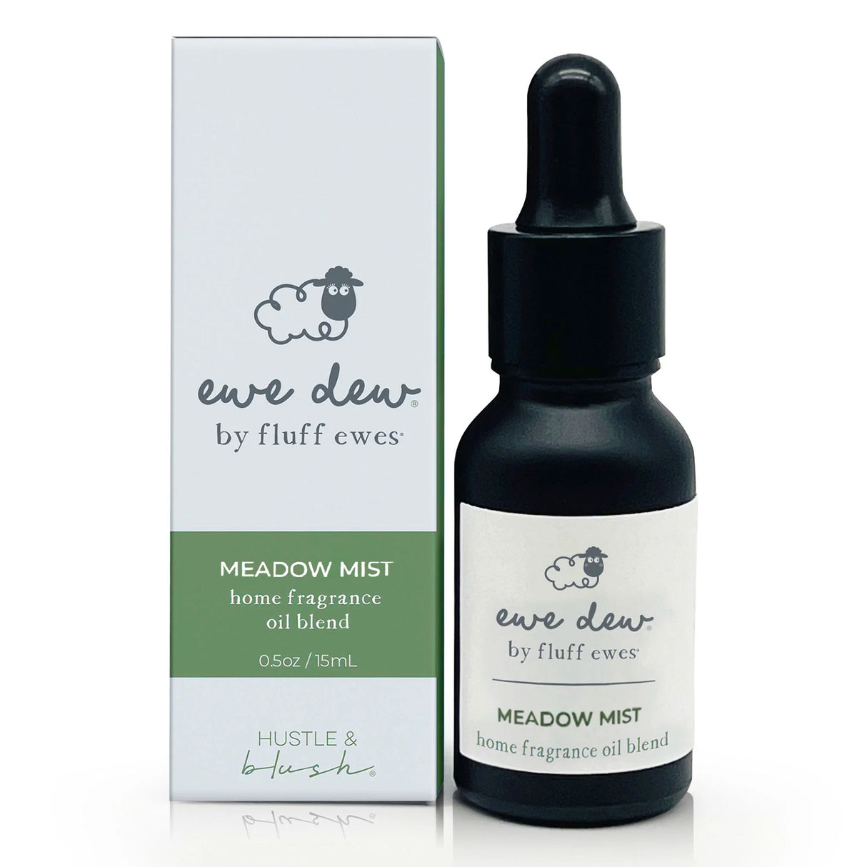Ewe Dew by Fluff Ewes Meadow Mist, 15mL—light, fresh floral essential oil blend for wool dryer balls, oil diffusers, or as a laundry scent booster for long-lasting home fragrance and aromatherapy.
