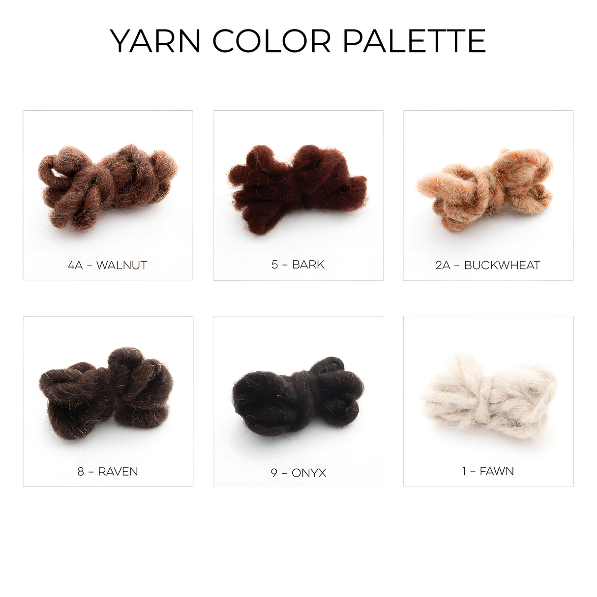 A cluster of yarns on a white backdrop suggests the start of the Gratsia (Grace) Wool Statement Bed Blanket, set to become a cozy and eye-catching centerpiece.