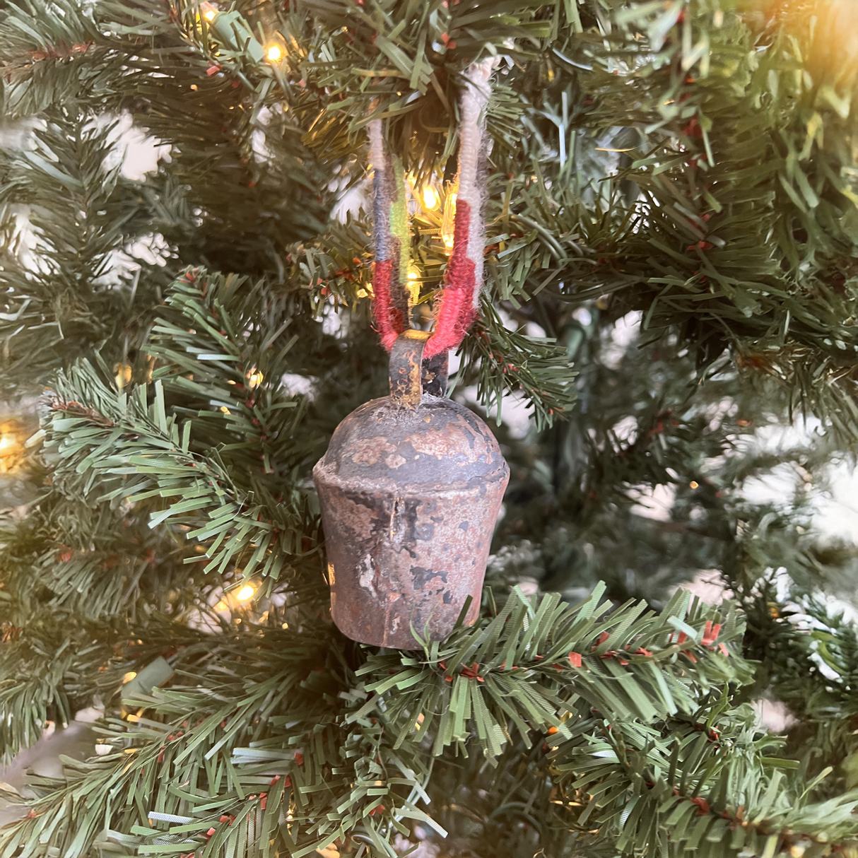 Vintage Ornament Handmade Pahāḍa Goat & Sheep's Bell from Himalayan Mountains of Nepal and Tibet; Wreath Decor, Wind Chimes
