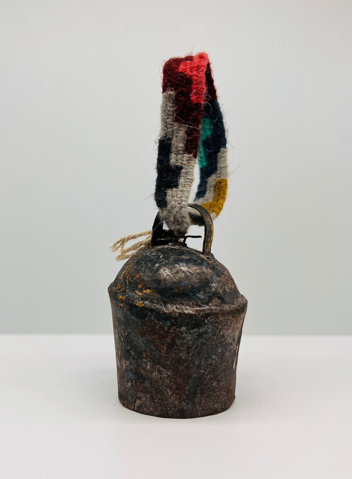 Vintage Ornament Handmade Pahāḍa Goat & Sheep's Bell from Himalayan Mountains of Nepal and Tibet; Wreath Decor, Wind Chimes