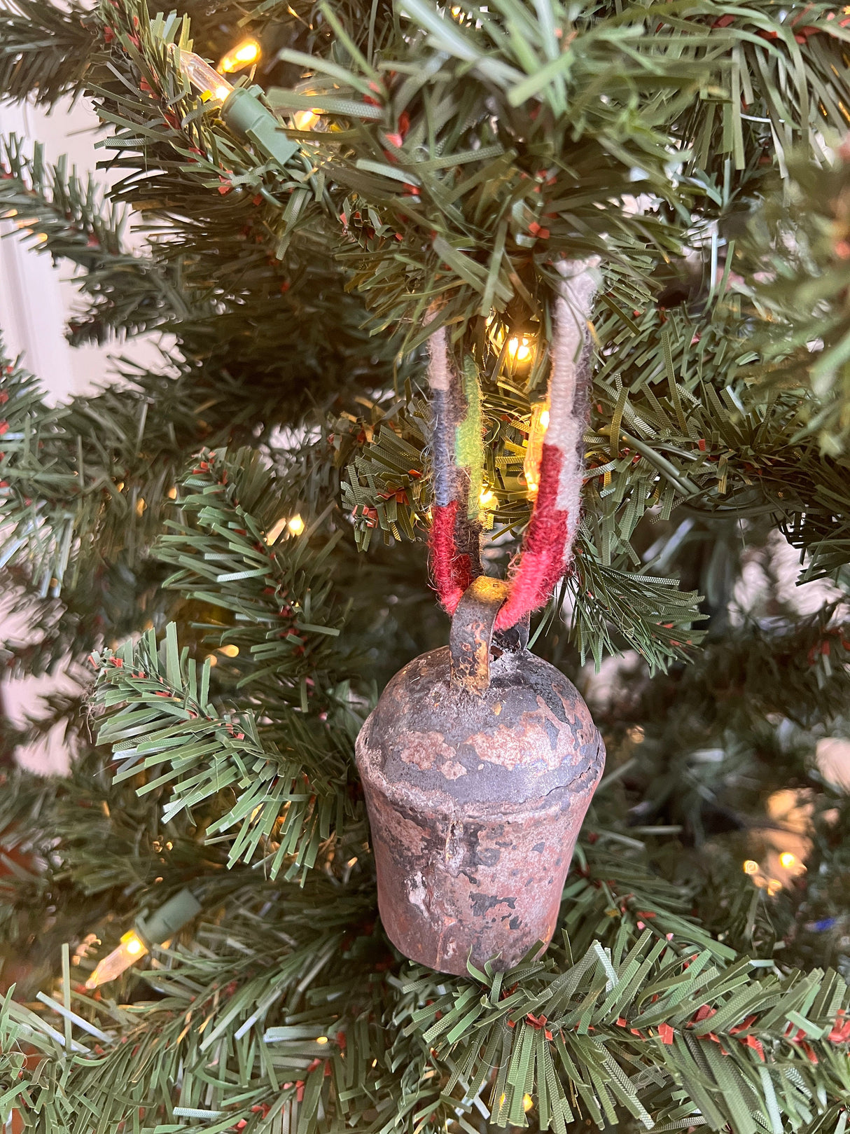 Vintage Ornament Handmade Pahāḍa Goat & Sheep's Bell from Himalayan Mountains of Nepal and Tibet; Wreath Decor, Wind Chimes
