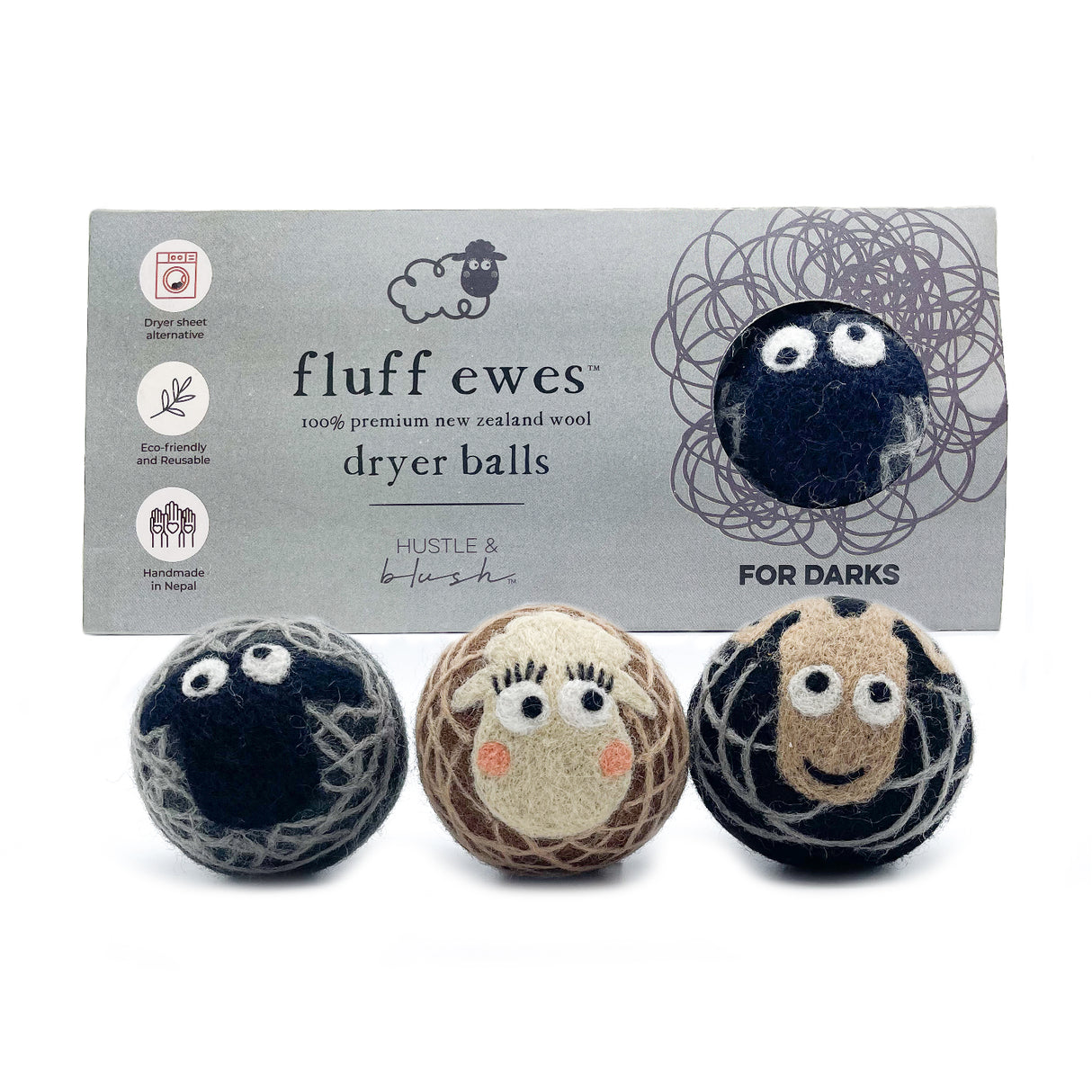 Multi-pack Gift Bundle: 8 Packs of Fluff Ewes Dryer Balls for the Price of 6! Thats 2 Packs for Free!!! Savings of $68. Your Friends Will Love Ewe..