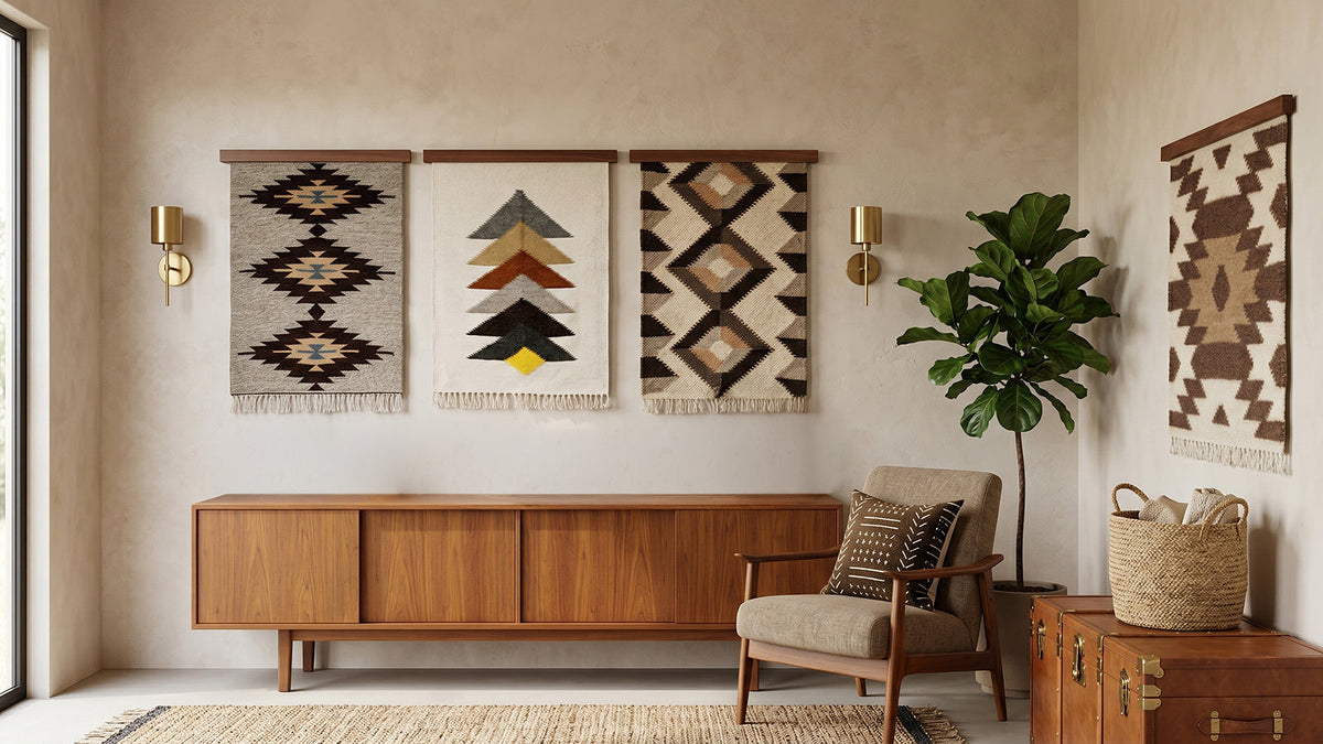 What to Pair With a Decorative Rug on the Wall