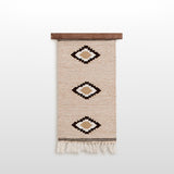 Heredij (Heritage) Wool Rug / Wall Hanging + Wood Hanger ($210 Value)