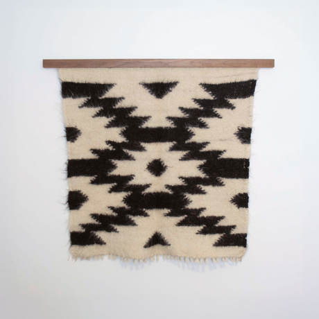American Walnut Wood Wall Hanging Rug Hangers