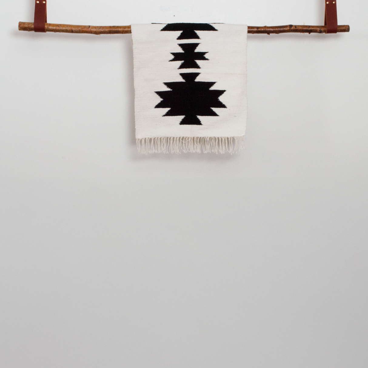 Chysto (Pure) Wool Rug / Wall Hanging + Wood Rug Hanger ($240 value)
