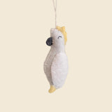 Hand-Stitched Felted Parrot Ornament