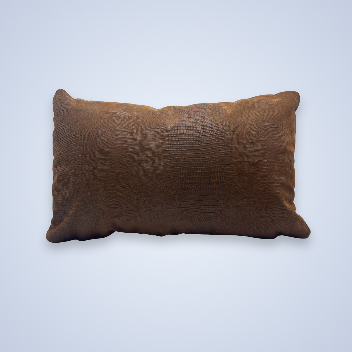 Handwoven Chysto (Pure) Hand-woven Wool & Vegan Leather Throw / Lumbar Pillow