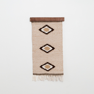 Heredij (Heritage) Wool Rug / Wall Hanging + Wood Hanger ($210 value)
