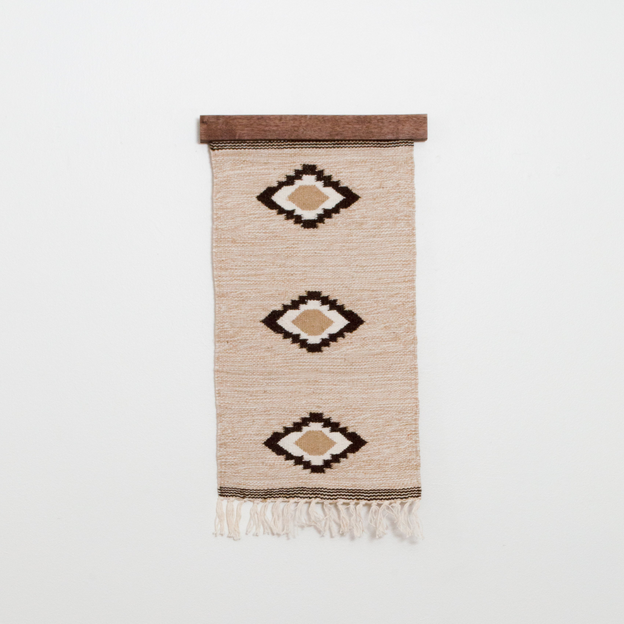 Heredij (Heritage) Wool Rug / Wall Hanging + Wood Hanger ($210 Value)