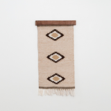 Heredij (Heritage) Wool Rug / Wall Hanging + Wood Hanger ($210 Value)