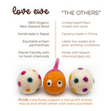 Love Ewe Handmade Felt Pet Toys for Cats, Kittens, Dogs, Small Pets: Hook, Line & Jingle