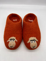 Love Ewe Hand-Felted Organic Wool Slippers for Women (Blush-OG)