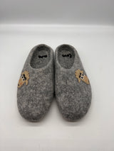 Love Ewe Hand-Felted Organic Wool Slippers for Women (Blush)