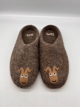 Love Ewe Hand-Felted Organic Wool Slippers for Women (Beau)
