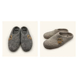 Love Ewe Hand-Felted Organic Wool Slippers for Women (Blush-DG)