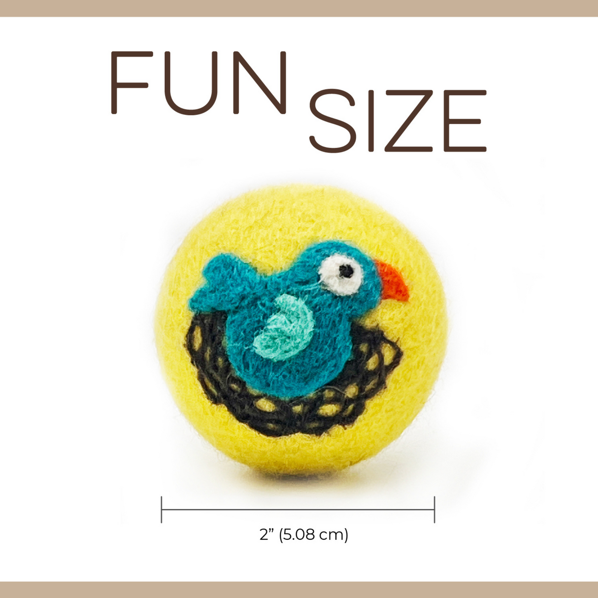 Love Ewe Handmade Felt Pet Toys for Cats, Kittens, Dogs, Small Pets: Planet Friendly, Natural Dye, Pack of 3 Bird / Fish, Cat / Mouse, Duck / Bunny, Butterfly / Dragonfly or Bee / Flower