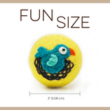Love Ewe Handmade Felt Pet Toys for Cats, Kittens, Dogs, Small Pets: Planet Friendly, Natural Dye, Pack of 3 Bird / Fish, Cat / Mouse, Duck / Bunny, Butterfly / Dragonfly or Bee / Flower