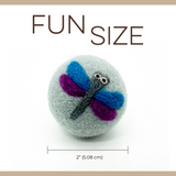 Love Ewe Handmade Felt Pet Toys for Cats, Kittens, Dogs, Small Pets: Planet Friendly, Natural Dye, Pack of 3, Butterfly / Dragonfly, Cat / Mouse, Bird / Fish, Duck / Bunny, or Bee  / Flower
