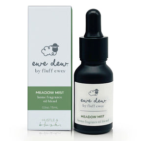 Ewe Dew by Fluff Ewes Meadow Mist, 15mL—light, fresh floral essential oil blend for wool dryer balls, oil diffusers, or as a laundry scent booster for long-lasting home fragrance and aromatherapy.