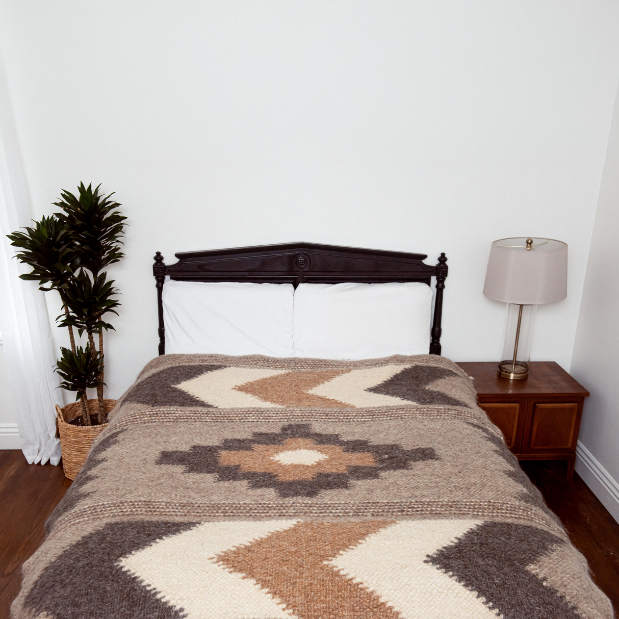 Myr (Peace) Wool Statement Bed Blanket
