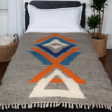 Podyh (Breathe) Wool Statement Throw / Baby Blanket