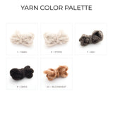 Five Harny (Beautiful) Wool Framed Wall Art pieces in fawn, stone, ash, onyx, and buckwheat are arranged in a grid—perfect for woven wall art displays or bringing a soft touch to your nursery decor.