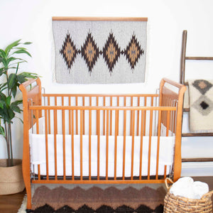 Eco-Friendly American Walnut Wood Rug Quilt Hanger (Knobless) and Wall Hanging Hand-woven in Ukraine