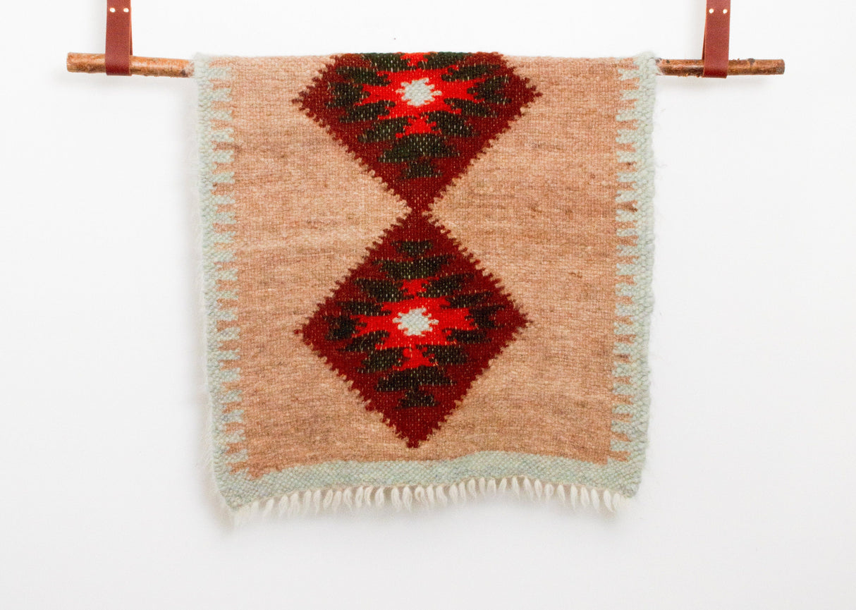 Handmade in Ukraine, Organic Natural 100% Sheep Wool Woven Bed or Couch Runner Bed Covering Bedspread Duvet