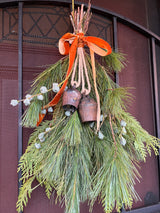 Vintage Handmade Pahāḍa Yak, Goat & Sheep's Bells from Himalayan Mountains of Nepal and Tibet; Christmas Ornament, Wreath Decor, Sound Bath