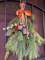 Vintage Handmade Pahāḍa Yak, Goat & Sheep's Bells from Himalayan Mountains of Nepal and Tibet; Christmas Ornament, Wreath Decor, Sound Bath