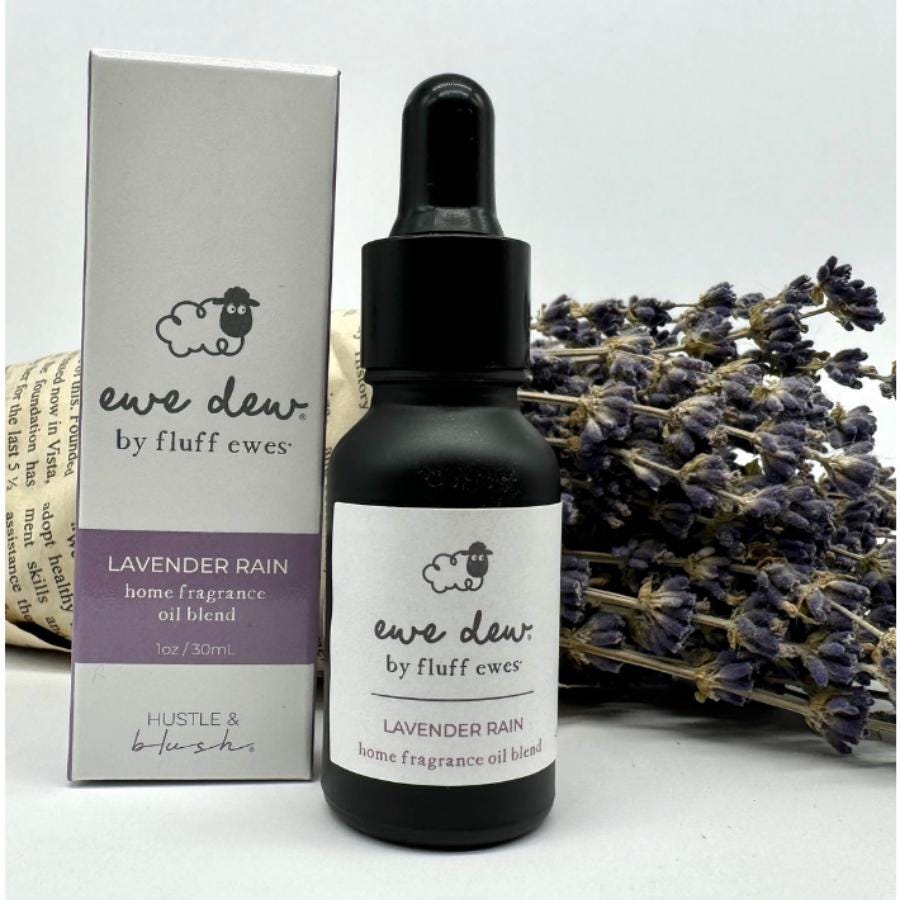 Ewe Dew by Fluff Ewes Cottontail Home Fragrance + Aromatherapy Essential Oil Blend for Wool Dryer Balls or Diffuser, 0.5oz (Clean & Crisp)