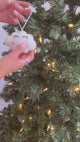 Hand-Stitched Felted Blushing Cloud Ornament