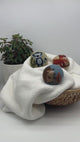 Fluff Ewes "Hedgehog & Homies" Woodland Themed 100% Premium Wool Dryer Balls, 3-pack, Natural Fabric Softener, Eco-Friendly