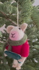 Caroling Mouse Ornament