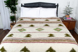 Sosna (Pine) Wool Statement Bed Blanket