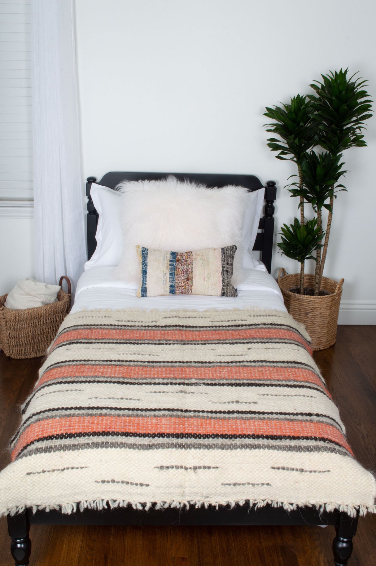 Chudovo (Well) Wool Statement Throw / Baby Blanket