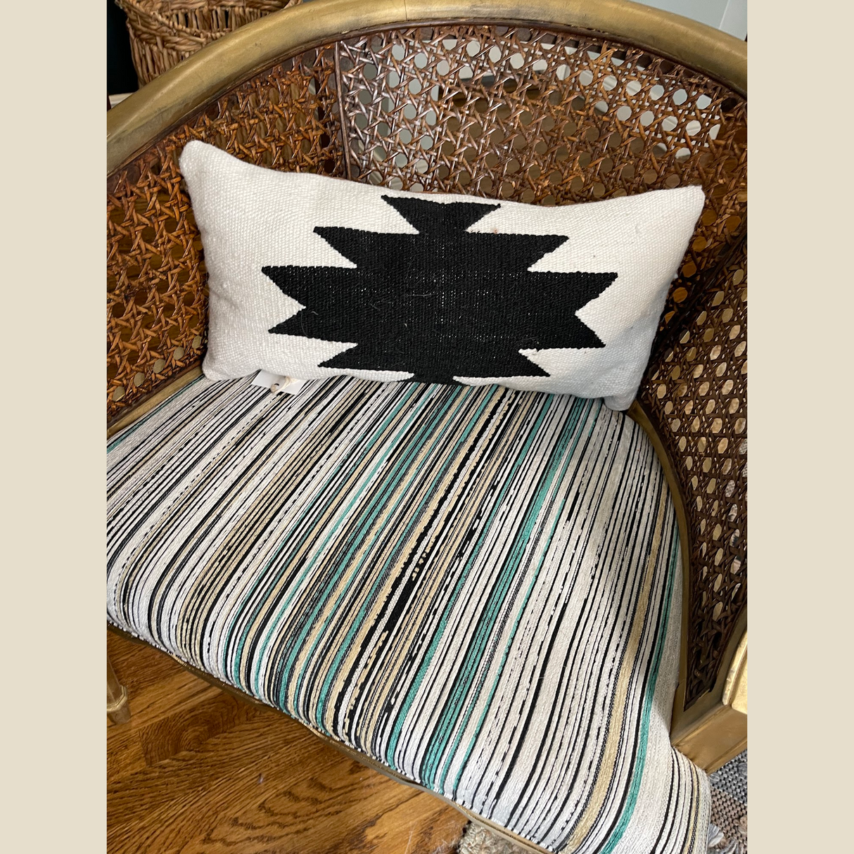 Handwoven Bold Chysto (Pure) Wool Pillow