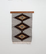 Smilyv (Bold) Wool Rug / Wall Hanging + Wood Rug Hanger ($240 value)