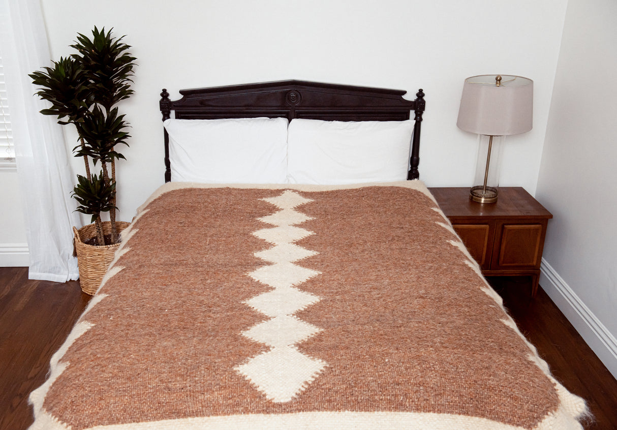 Druh (Friend) Wool Statement Bed Blanket