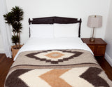 Myr (Peace) Wool Statement Bed Blanket