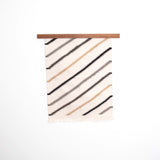 Promin (Beam) Wool Rug / Wall Hanging + Wood Rug Hanger ($240 value)