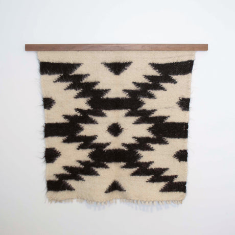 American Walnut Wood Wall Hanging Rug Hangers