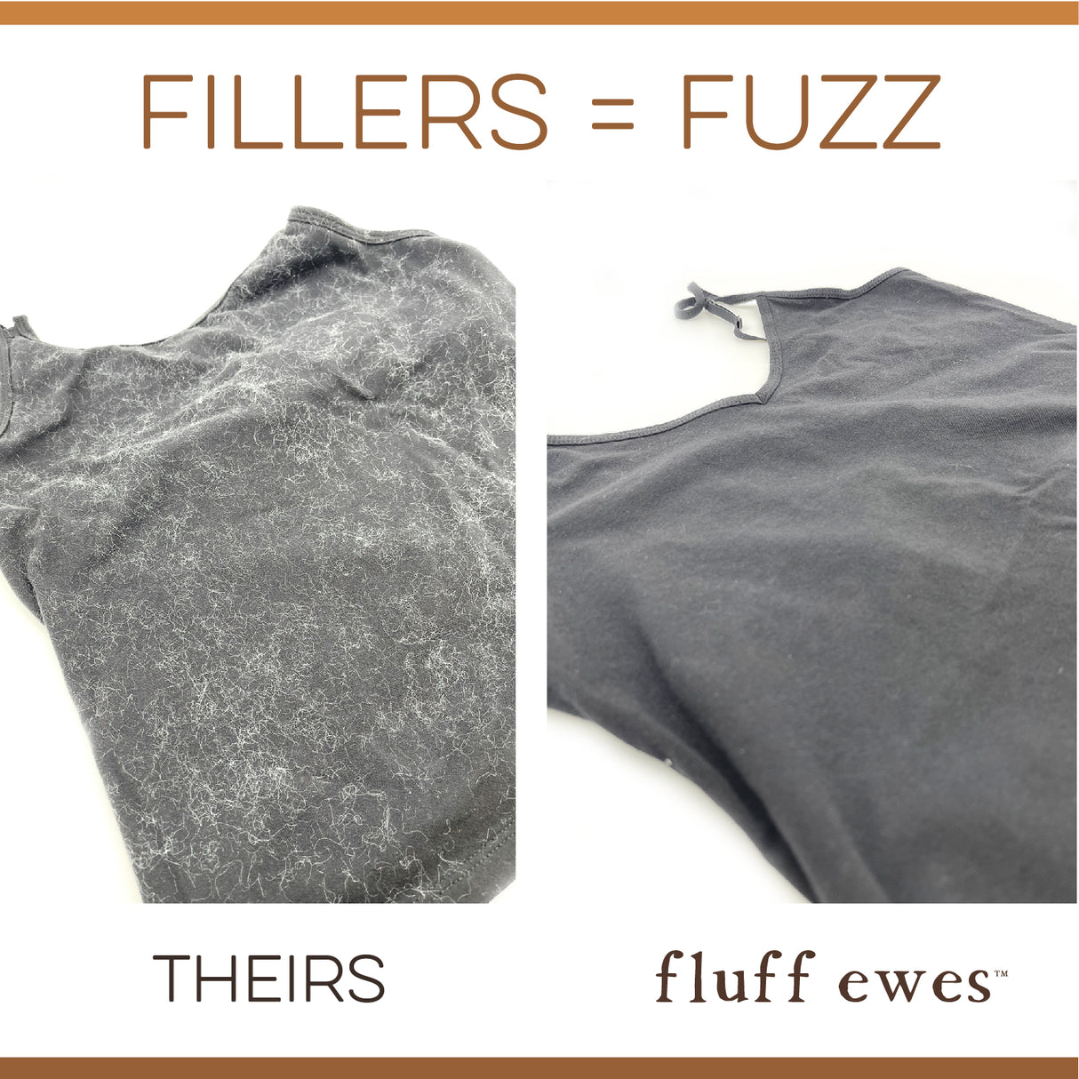 Fluff Ewes premium wool dryer balls for laundry: 3 pack for "Lights & Whites"