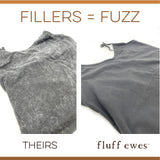 Fluff Ewes premium wool dryer balls for laundry: 3 pack for "Lights & Whites"