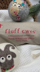 Fluff Ewes Holiday Edition, "Sheep in Heavenly Peace" premium wool dryer balls for laundry:  3 pack